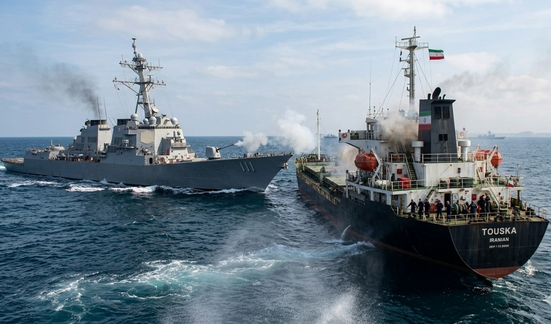 Niszczyciel USA strzelał do irańskiego statku