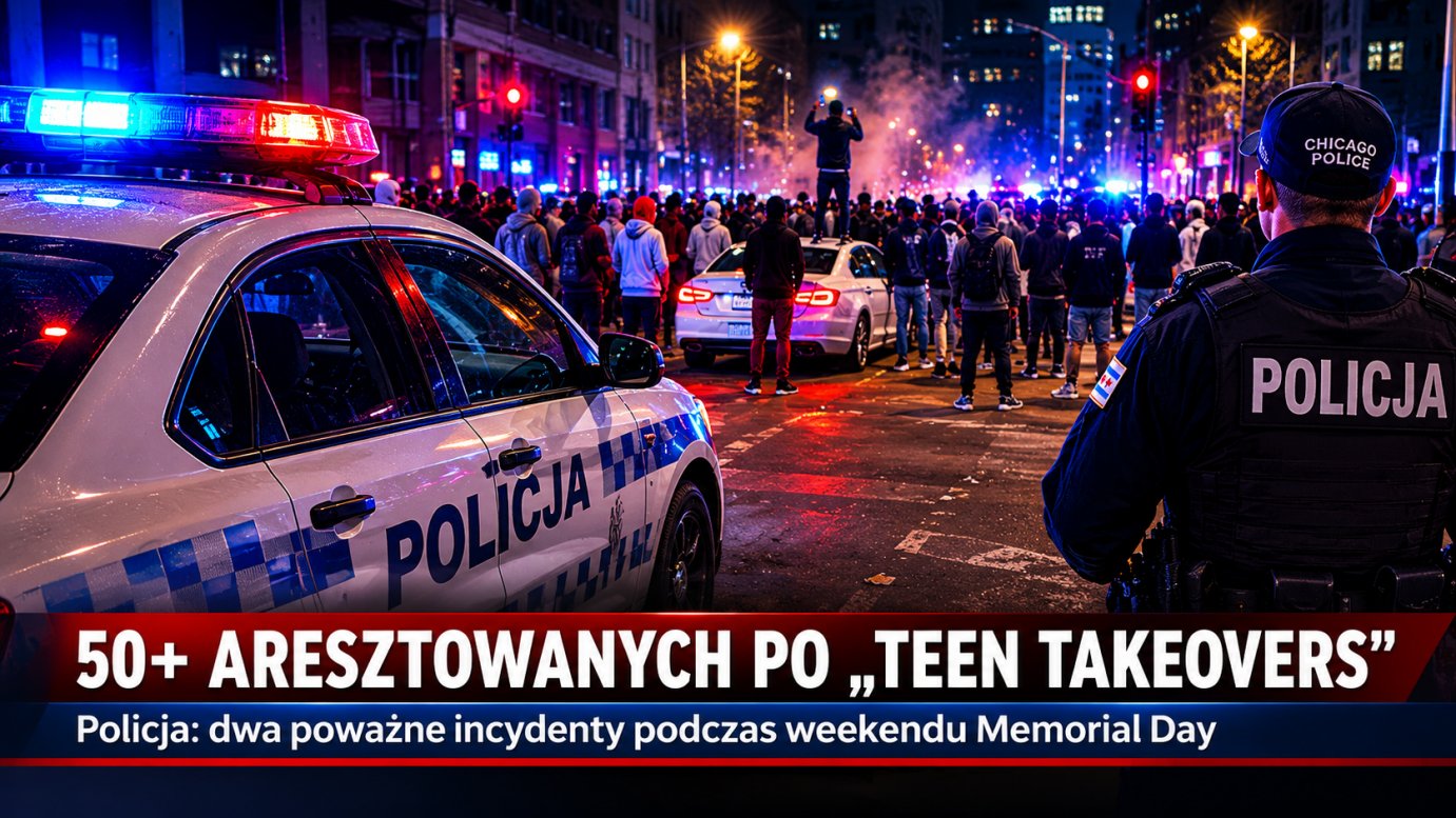 Chicago: ponad 50 nastolatków aresztowanych po weekendzie Memorial