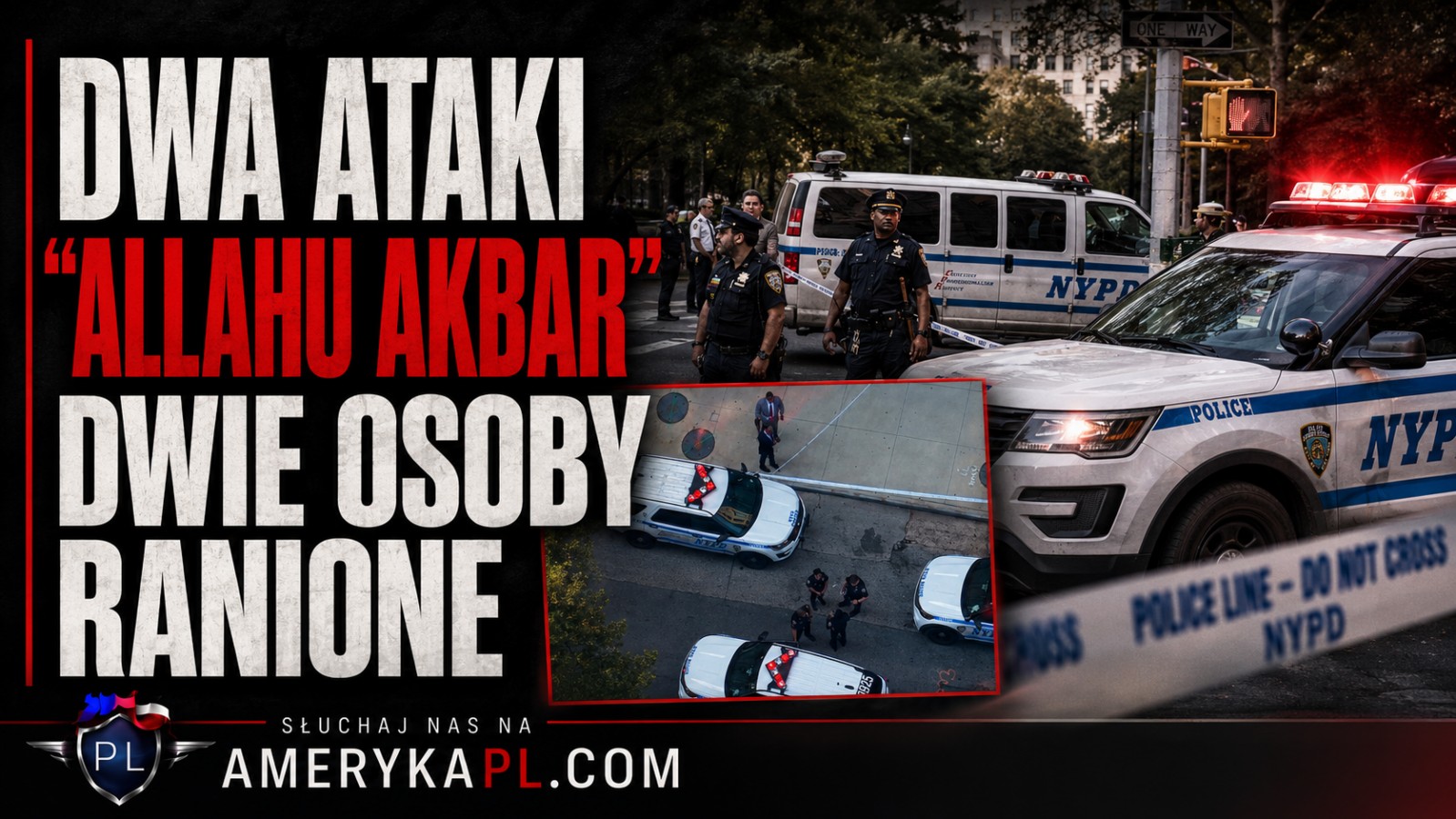 Dwie osoby ranione w Nowym Jorku. Napastnik krzyczał „Allahu Akbar”