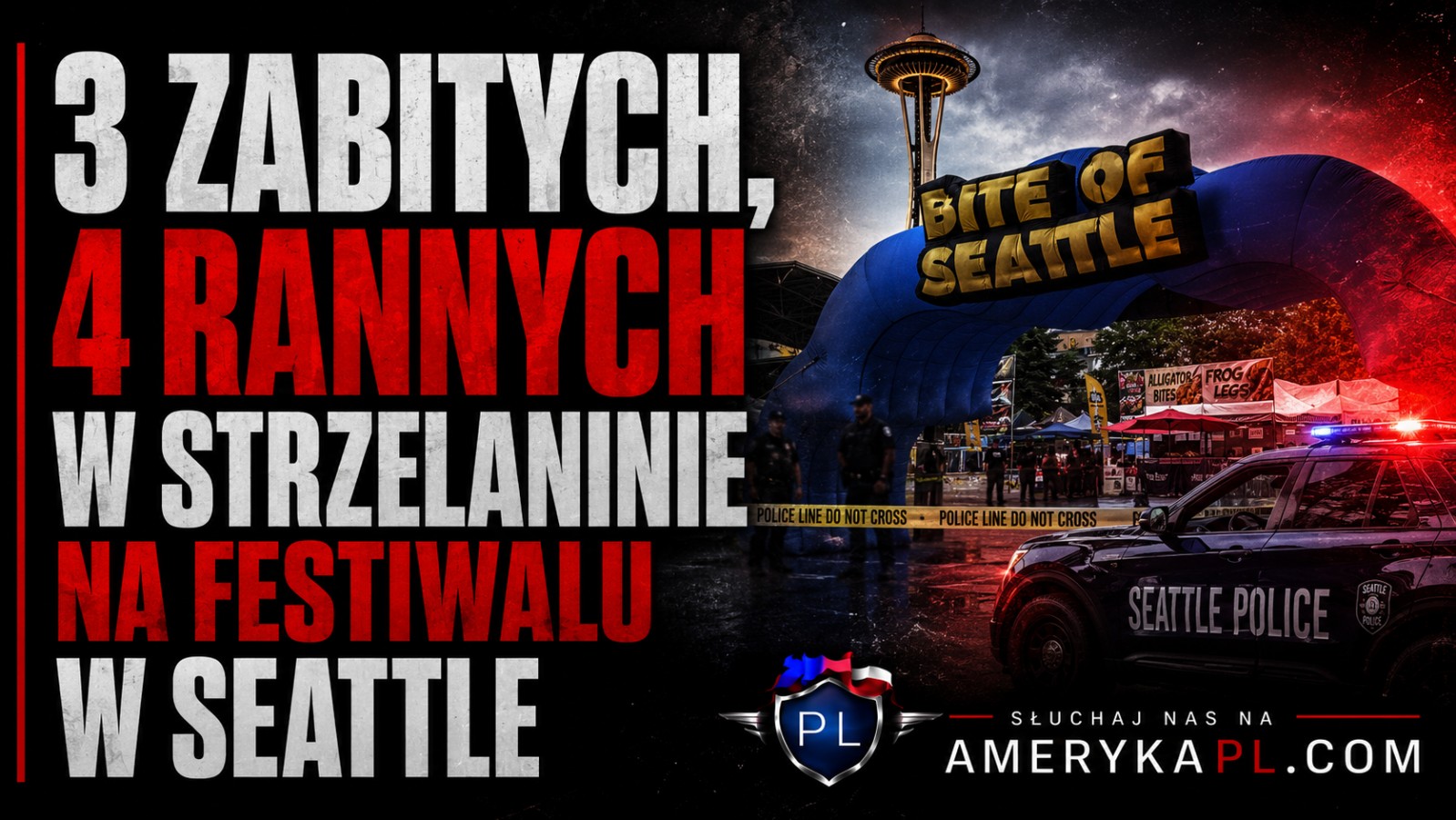 3 osoby zginęły w strzelaninie na festiwalu w Seattle