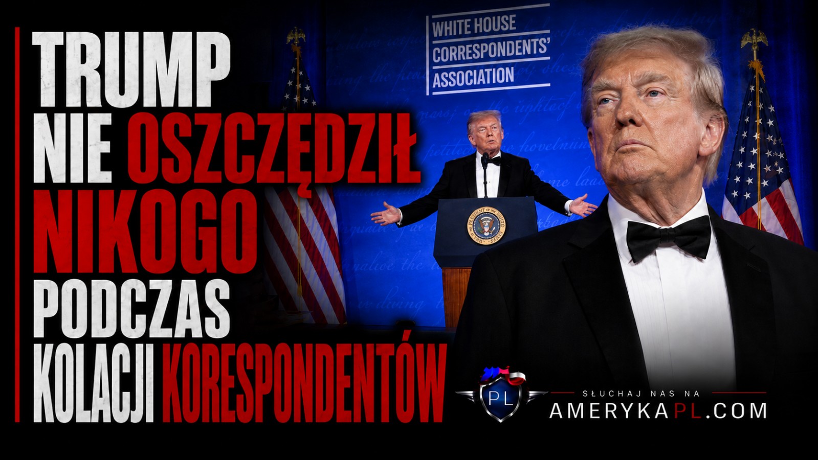 Trump nie oszczędził nikogo podczas kolacji korespondentów. Żartował z Demokratów, mediów i własnego gabinetu