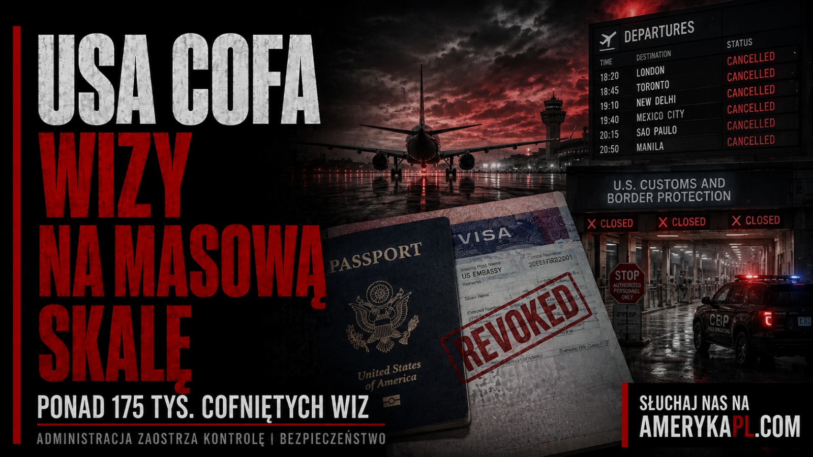 Administracja Trumpa cofnęła ponad 175 tysięcy wiz. „Wiza do USA to przywilej, nie prawo”