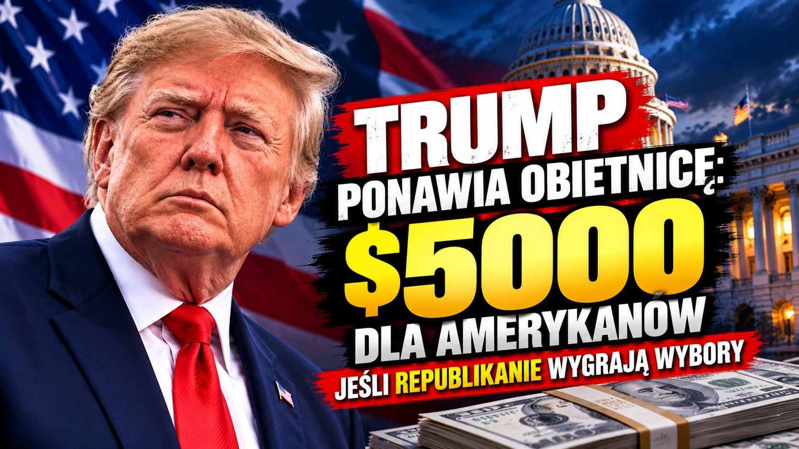 „Dam wszystkim dorosłym obywatelom Stanów Zjednoczonych po 5000 dolarów”
