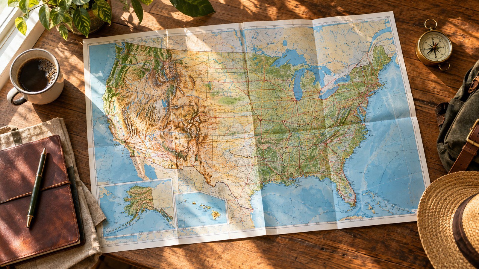 Mapa USA – stany, miasta i najważniejsze regiony