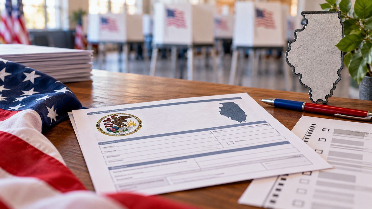 Głosowanie w Illinois w 2026 roku – karta wyborcza i lokal wyborczy
