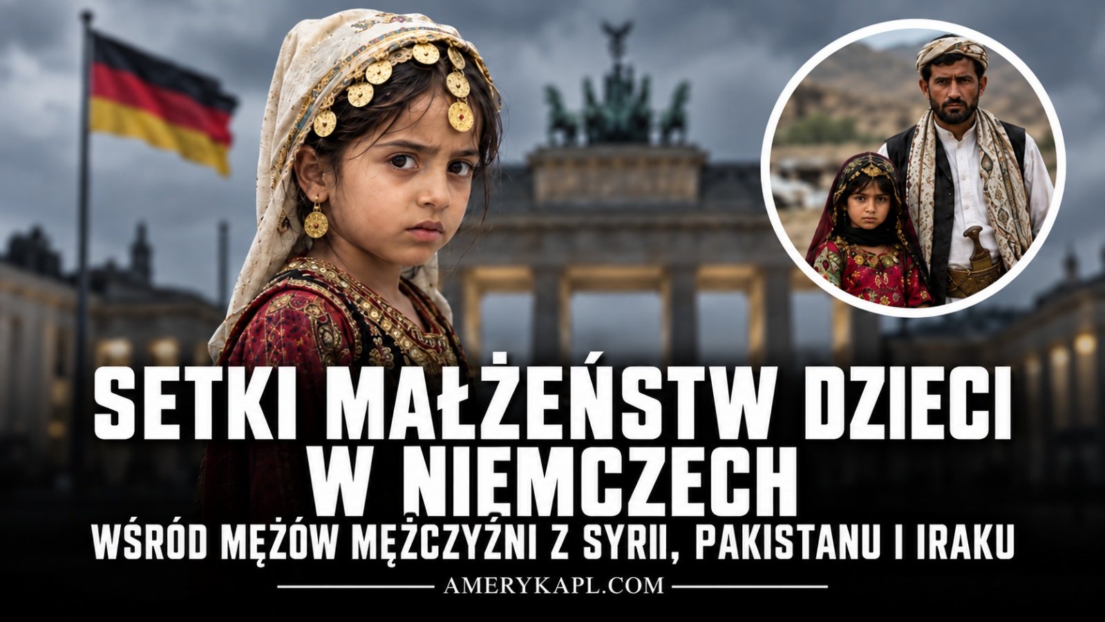 Setki małżeństw dzieci w Niemczech. Wśród mężów mężczyźni z Syrii, Pakistanu i Iraku