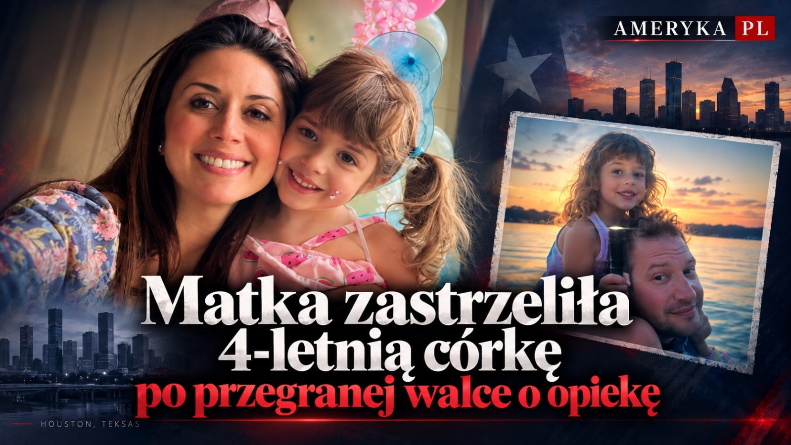 4-letnia dziewczynka zastrzelona przez matkę po przegranej walce o opiekę