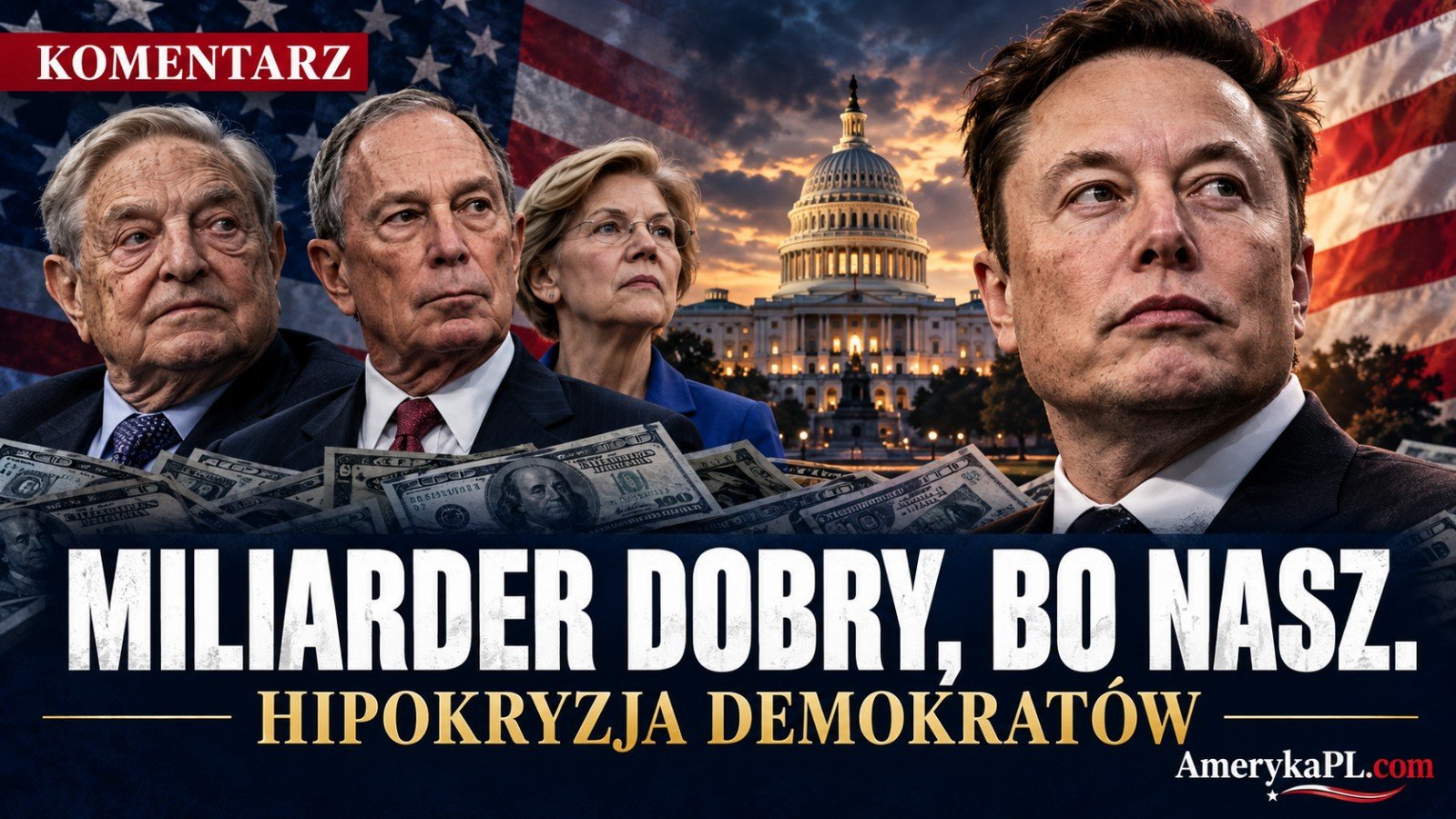 Miliarder dobry, bo nasz. Hipokryzja Demokratów ma swój cennik.