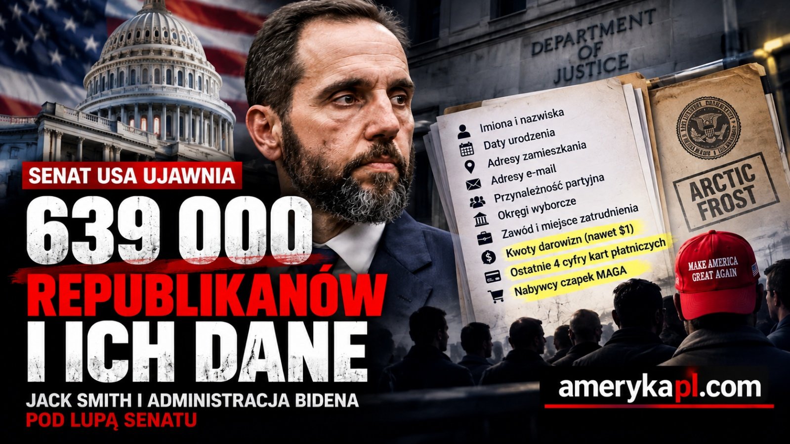 Jack Smith pozyskał dane 639 tys. Republikanów. Nowe dokumenty