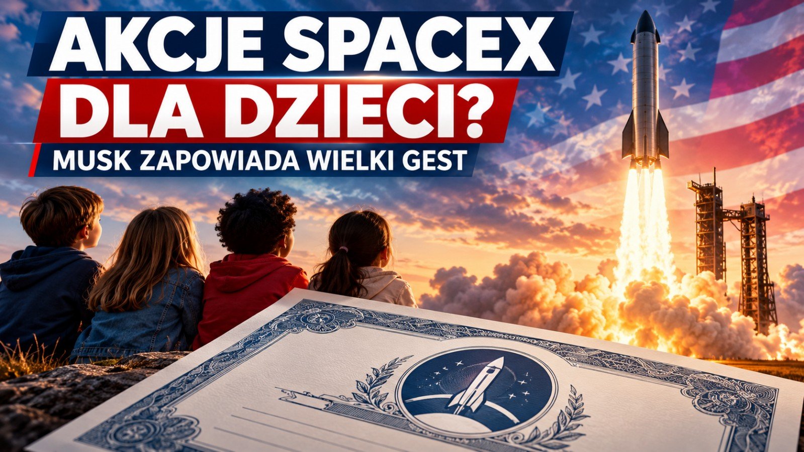 Elon Musk zapowiada akcje Spacex dla każdego dziecka w USA